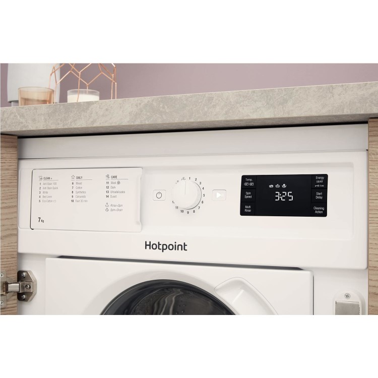 Hotpoint Anti-stain 7kg 1400rpm Integrated Washing Machine