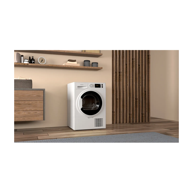 Refurbished Hotpoint H3D81WBUK Freestanding Condenser 8KG Tumble Dryer White