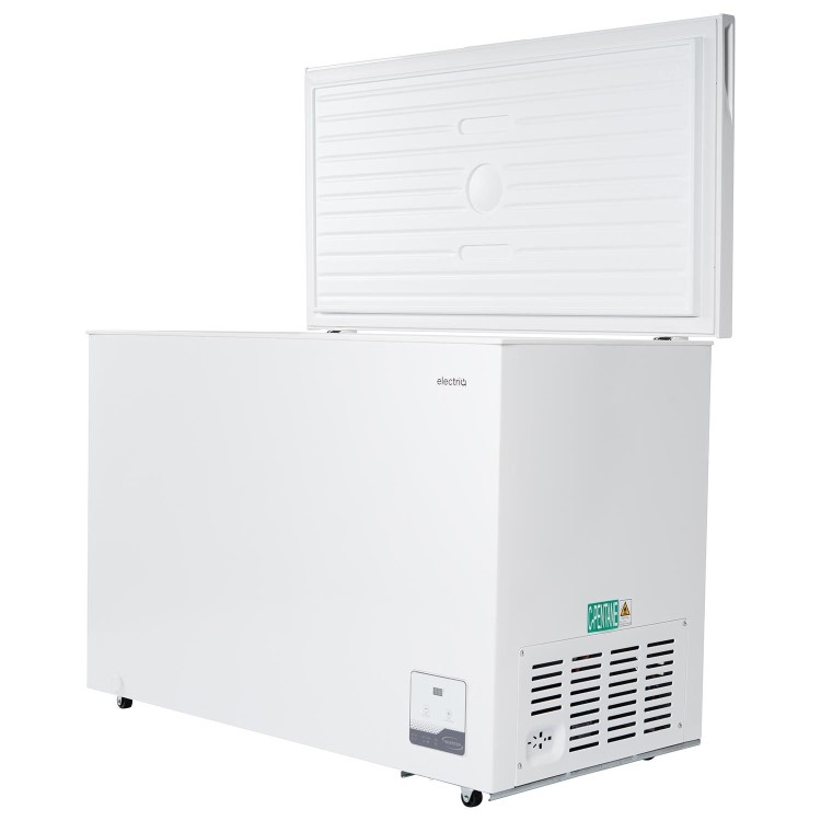 electriQ 299 Litre Chest Freezer - White