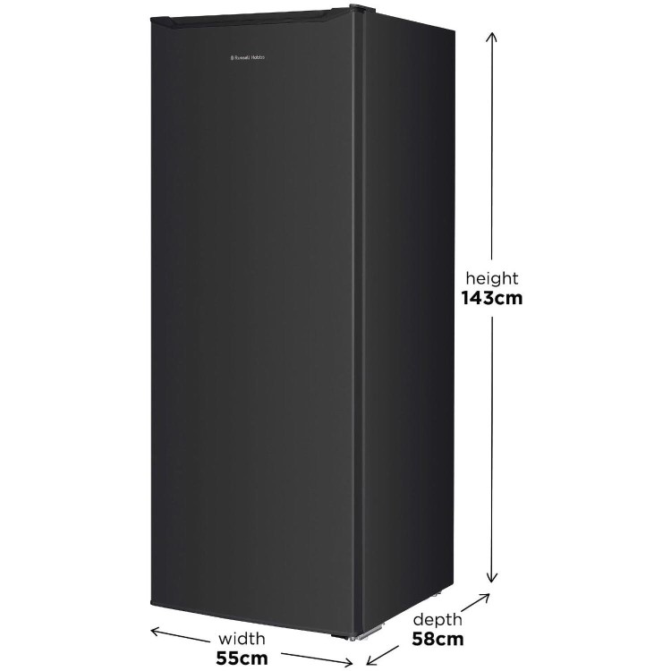 Russell Hobbs 242 Litre Freestanding Larder Fridge - Black