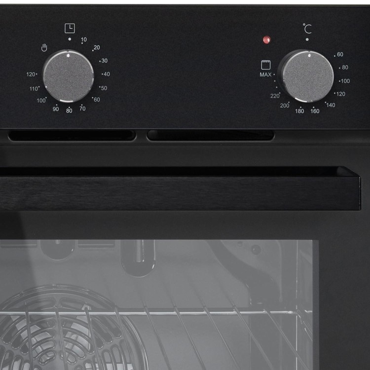 electriQ Electric Fan Assisted Oven - Black