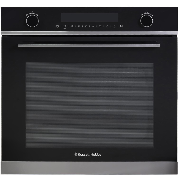 Refurbished Russell Hobbs RHMEO7202DS 60cm Single Built In Electric Oven & Microwave Black