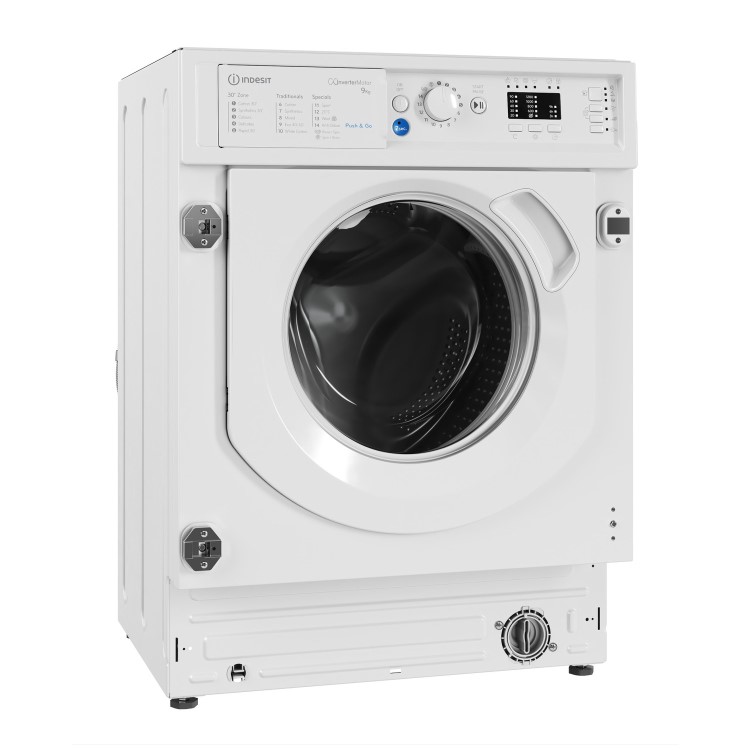 Indesit Push&Go 9kg 1400rpm Integrated Washing Machine - White