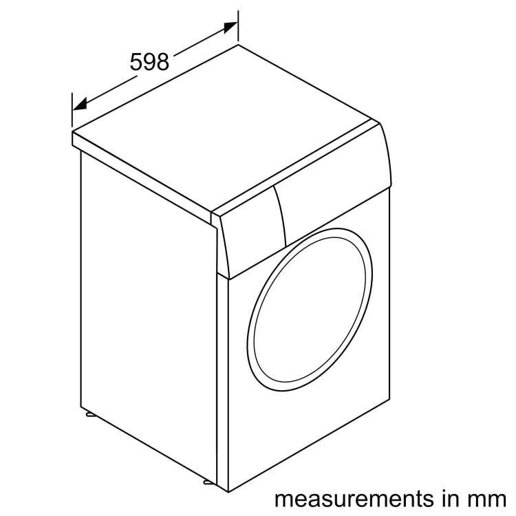 Refurbished Bosch Series 2 WAJ28001GB Freestanding 7KG 1400 Spin Washing Machine White