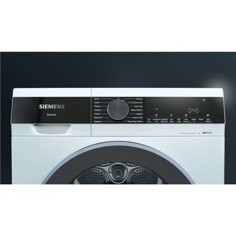 Siemens iQ500 9kg Heat Pump Tumble Dryer - White