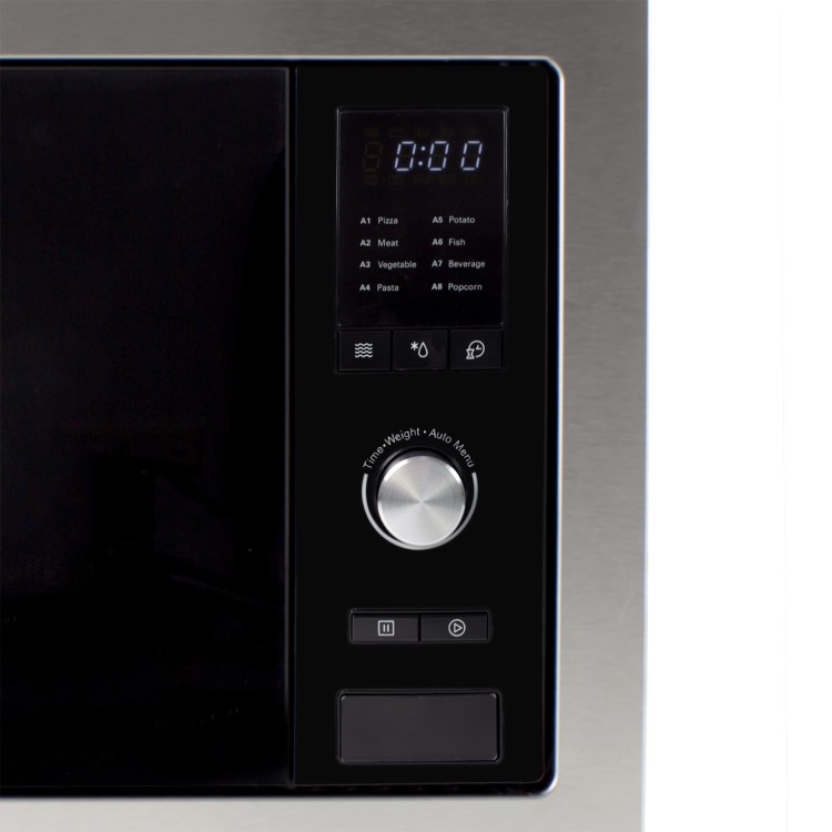 Refurbished electriQ eiQMOBISOLO25 Built In 25L 900W Digital Standard Microwave Stainless Steel 