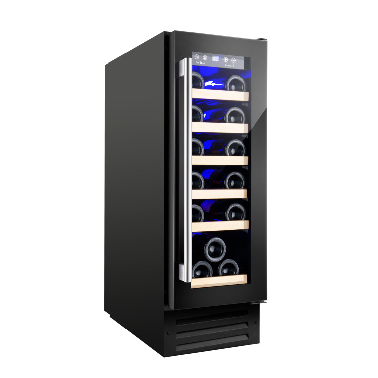 Refurbished CDA CFWC304BL Freestanding 19 Bottle Single Zone Under Counter Wine Cooler Black