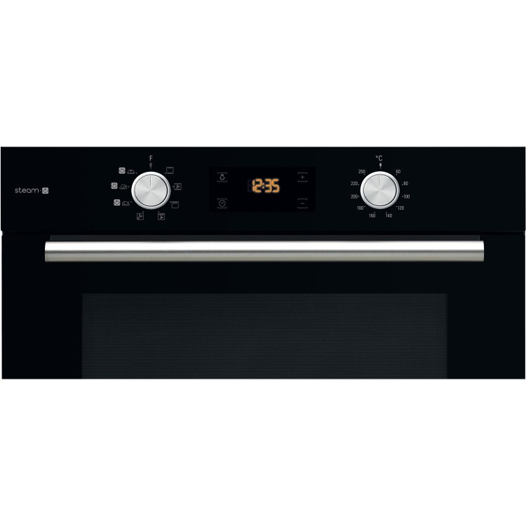 Refurbished Hotpoint FA4S541JBLGH 60cm Single Built In Electric Oven with Gentle Steam Black