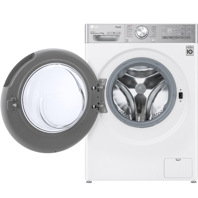 Refurbished LG F4V1112WTSA Freestanding 12KG 1400 Spin Washing Machine White