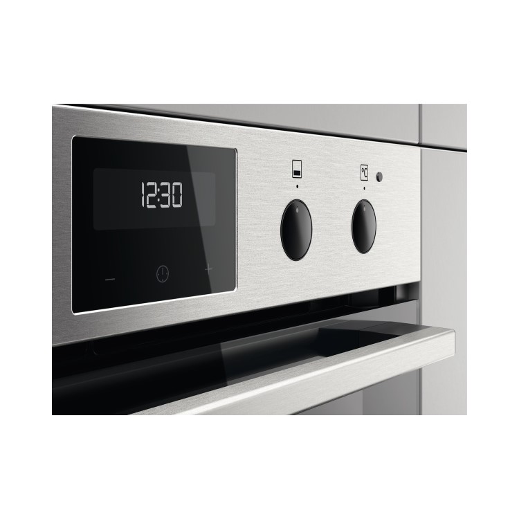 Refurbished Zanussi Series 20 ZPHNL3X1 Double Built Under Electric Oven Stainless Steel