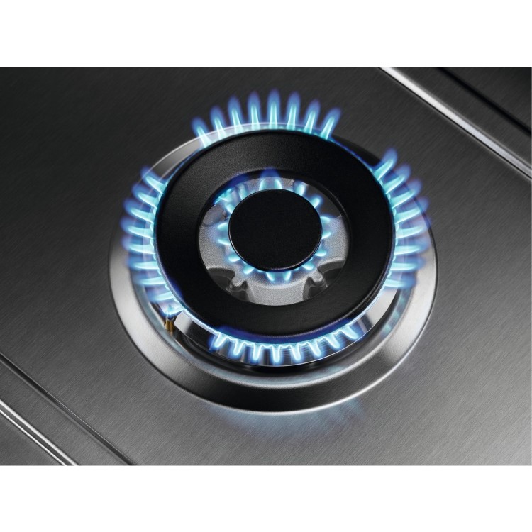 Refurbished AEG HGB75420YM 75cm 5 Burner Gas Hob Stainless Steel