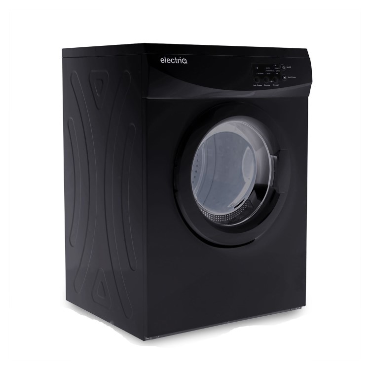 Refurbished electriQ Eiqtd7black Freestanding Vented 7KG Tumble Dryer Black