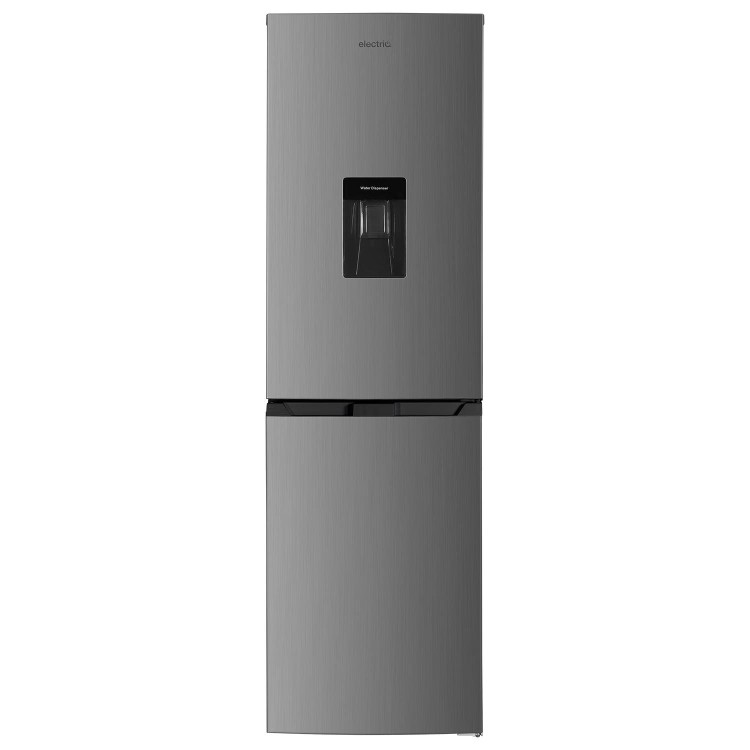 electriQ 245 Litre 50/50 Freestanding Fridge Freezer - Stainless Steel