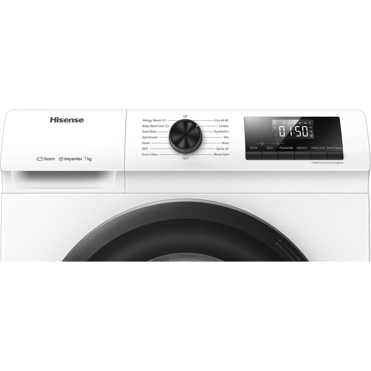 Hisense 1 Series 7kg 1200rpm Washing Machine - White