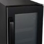 electriQ 18 Bottle Capacity 30cm Freestanding Under Counter Wine Cooler - Black