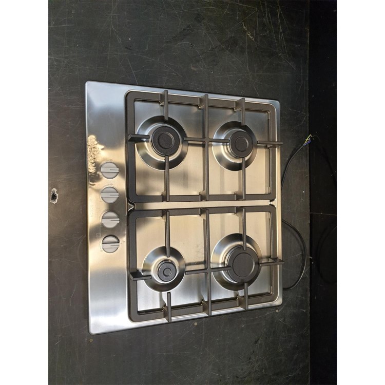 Refurbished Bosch Series 4 PGP6B5B90 58cm 4 Burner Gas Hob Stainless Steel