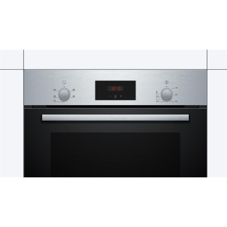 Refurbished Bosch Series 2 HHF113BR0B 60cm Single Built In Electric Oven Stainless Steel