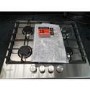 Refurbished Hotpoint PPH60GDFIXUK 59cm 4 Burner Gas Hob Stainless Steel