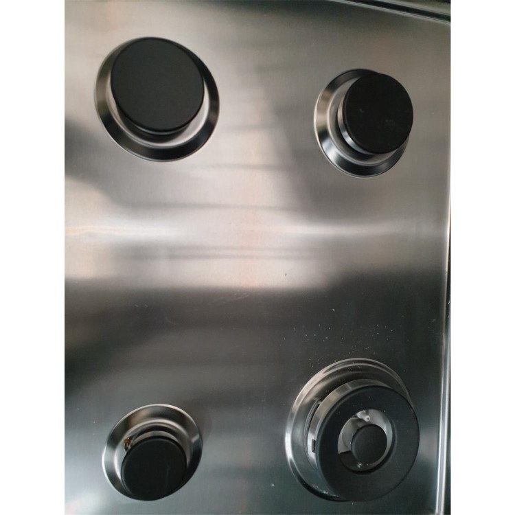 Refurbished Hotpoint PPH60GDFIXUK 59cm 4 Burner Gas Hob Stainless Steel