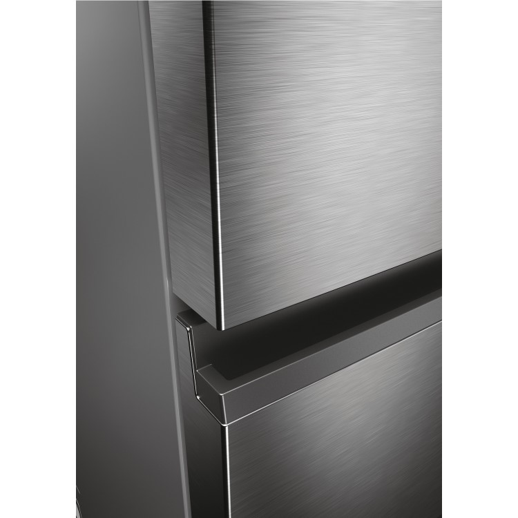 Refurbished Haier 3D 60 Series 5 HTW5618DWMG Freestanding 357 Litre 60/40 Frost Free Fridge Freezer Silver