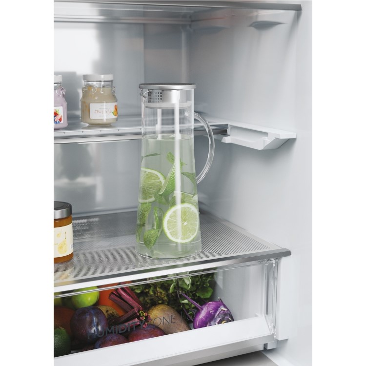 Refurbished Haier 3D 60 Series 5 HTW5618DWMG Freestanding 357 Litre 60/40 Frost Free Fridge Freezer Silver