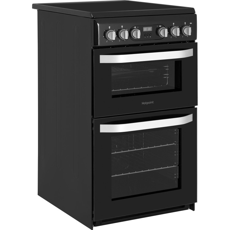 Hotpoint 50cm Electric Cooker - Black