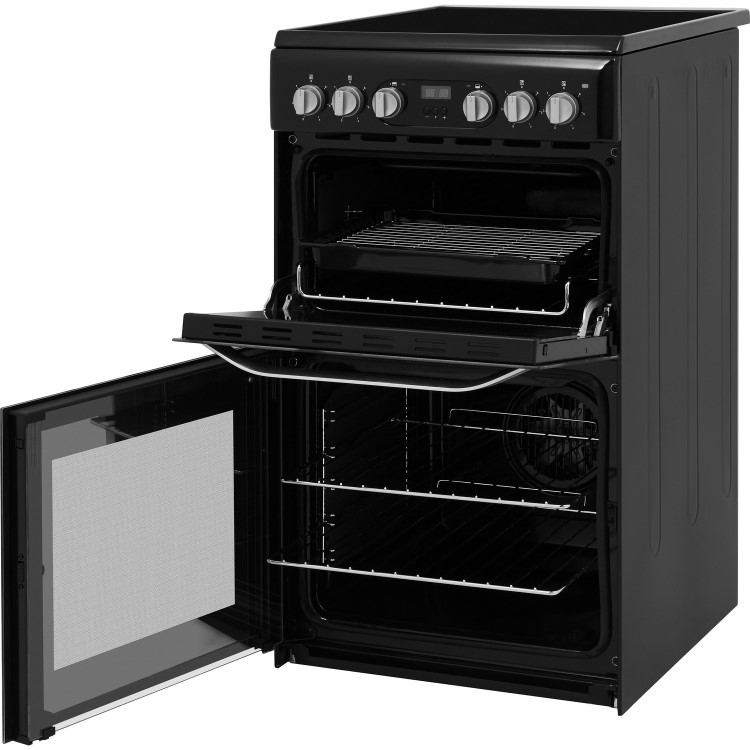 Hotpoint 50cm Electric Cooker - Black