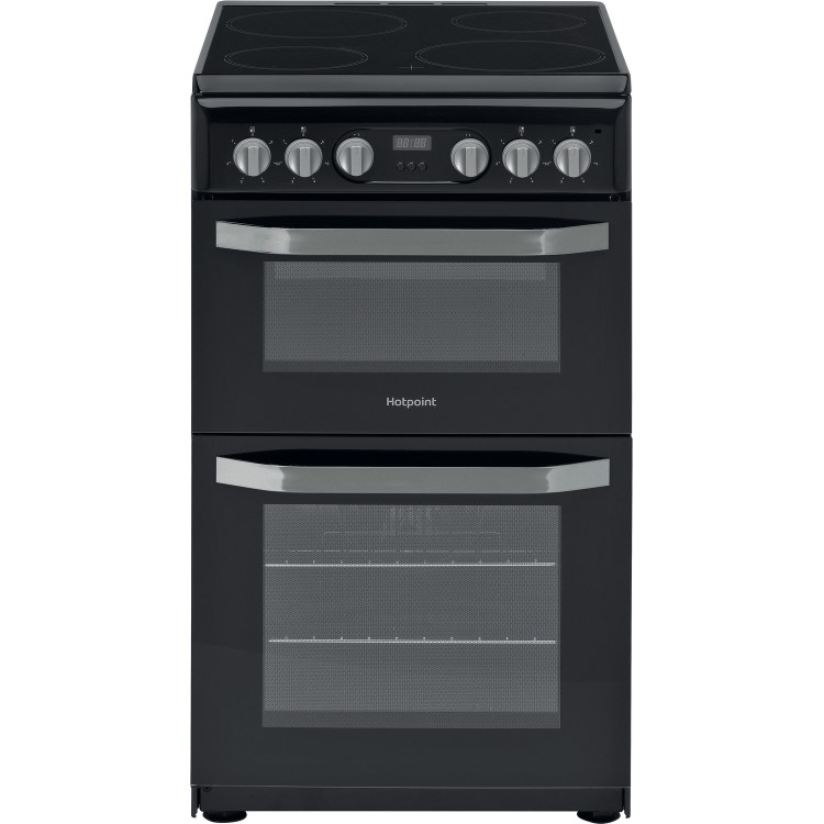 Hotpoint 50cm Electric Cooker - Black