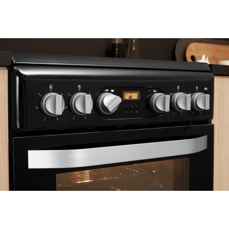 Hotpoint 50cm Electric Cooker - Black