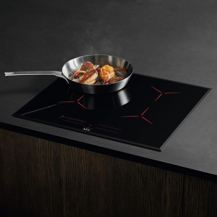 Refurbished AEG 6000 Series IPE64551FB 60cm 4 Zone Induction Hob with Dual Bridge Zones