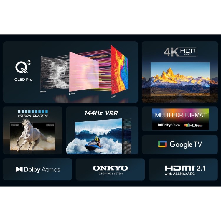 TCL C655K 85 inch Smart 4K Ultra HD Android QLED TV