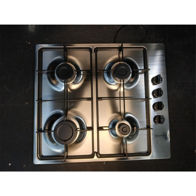 Refurbished Neff N30 T26BR46N0 58cm 4 Burner Gas Hob Stainless Steel