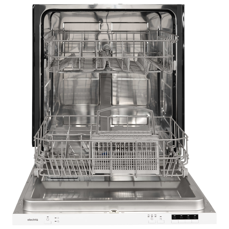 electriQ Integrated Dishwasher - White control panel