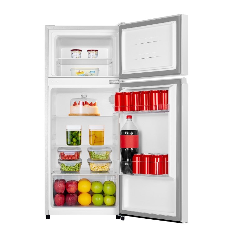 Refurbished Fridgemaster MTM48120E Freestanding 124 Litre 80/20 Top Mount Fridge Freezer White