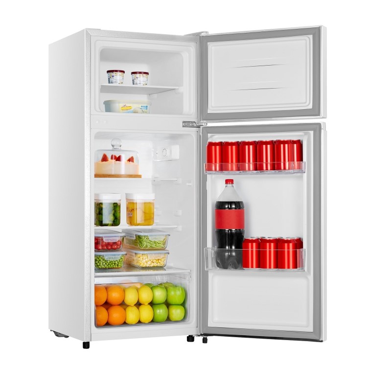 Refurbished Fridgemaster MTM48120E Freestanding 124 Litre 80/20 Top Mount Fridge Freezer White