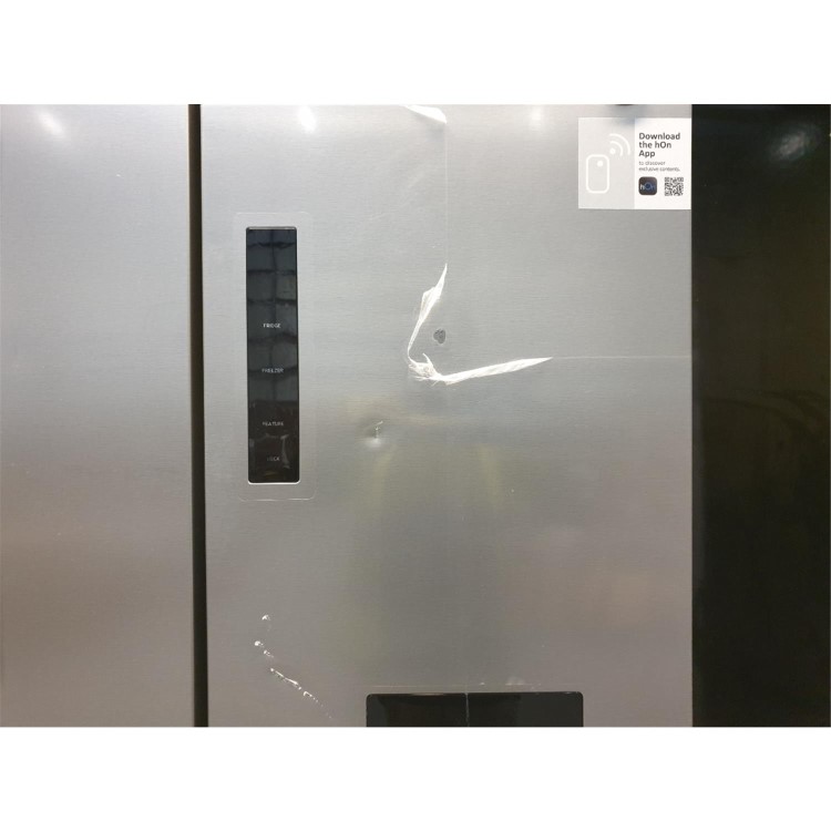 Refurbished Hoover H-FRIDGE 700 MAXI HSF818EXWDK Freestanding 432 Litre Frost Free American Fridge Freezer Silver