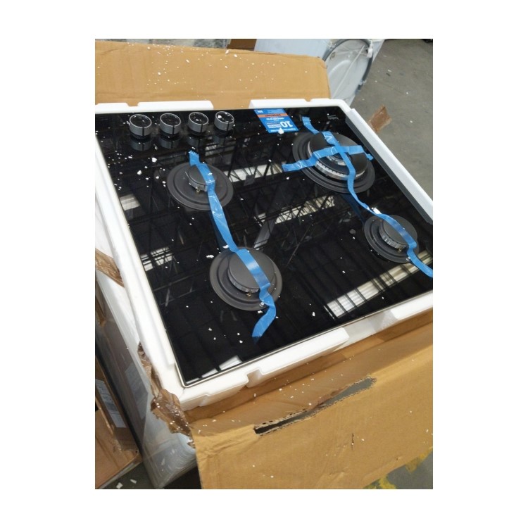 Refurbished Beko HCLW64222S 60cm 4 Burner Gas on Glass Hob Black