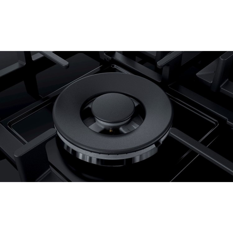 Refurbished Bosch Series 6 PPS9A6B90 90cm 5 Burner Gas Hob with Wok Burner Black