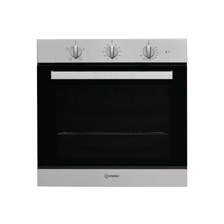 Refurbished Indesit Aria IFW6230IXUK 60cm Single Built In Electric Oven Stainless Steel