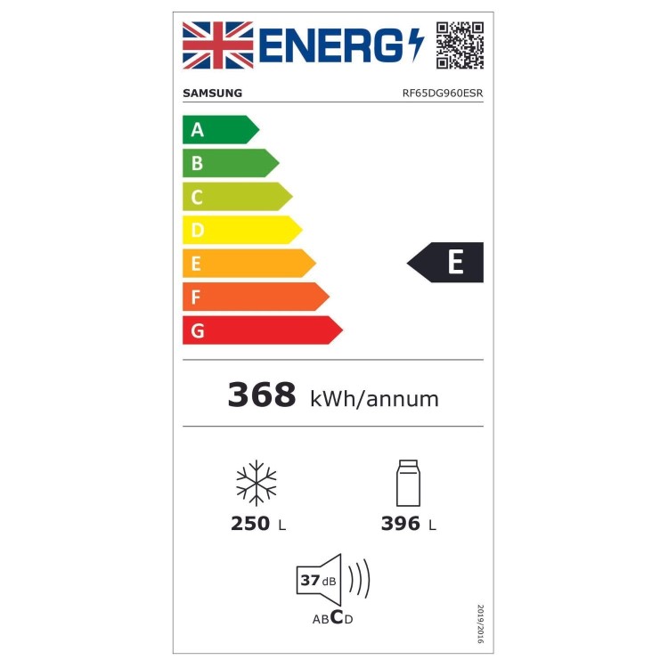 Refurbished Samsung Series 9 RF65DG960ESREU Freestanding 646 Litre Frost Free American Fridge Freezer Silver