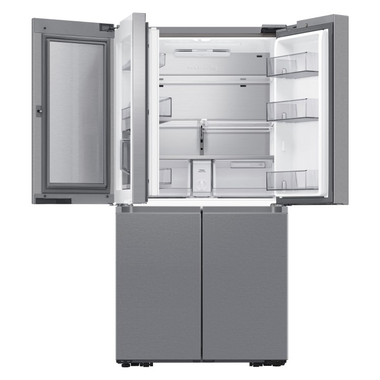 Refurbished Samsung Series 9 RF65DG960ESREU Freestanding 646 Litre Frost Free American Fridge Freezer Silver