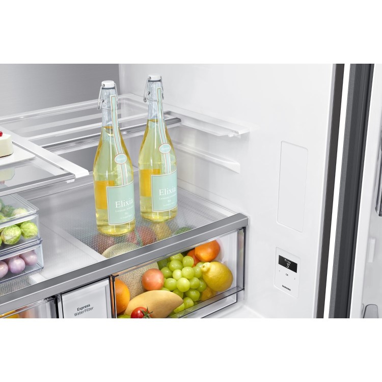 Refurbished Samsung Series 9 RF65DG960ESREU Freestanding 646 Litre Frost Free American Fridge Freezer Silver