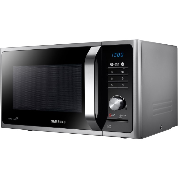 Refurbished Samsung MS23F301TAS 23L 800W Solo Microwave Oven Stainless Steel