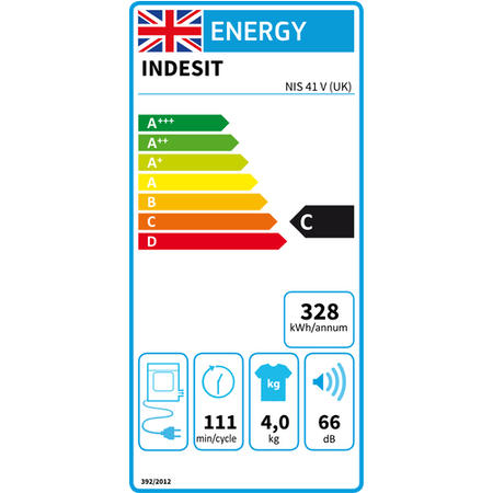 Refurbished Indesit NIS41V Freestanding Front Vented 4KG Tumble Dryer White