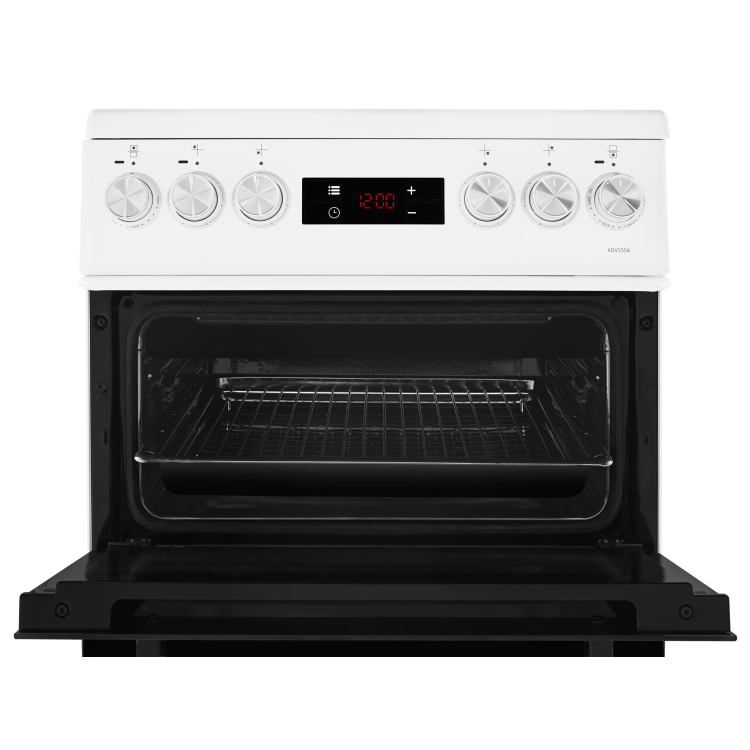 Refurbished Beko KDV555AW 50cm Double Oven Electric Cooker White