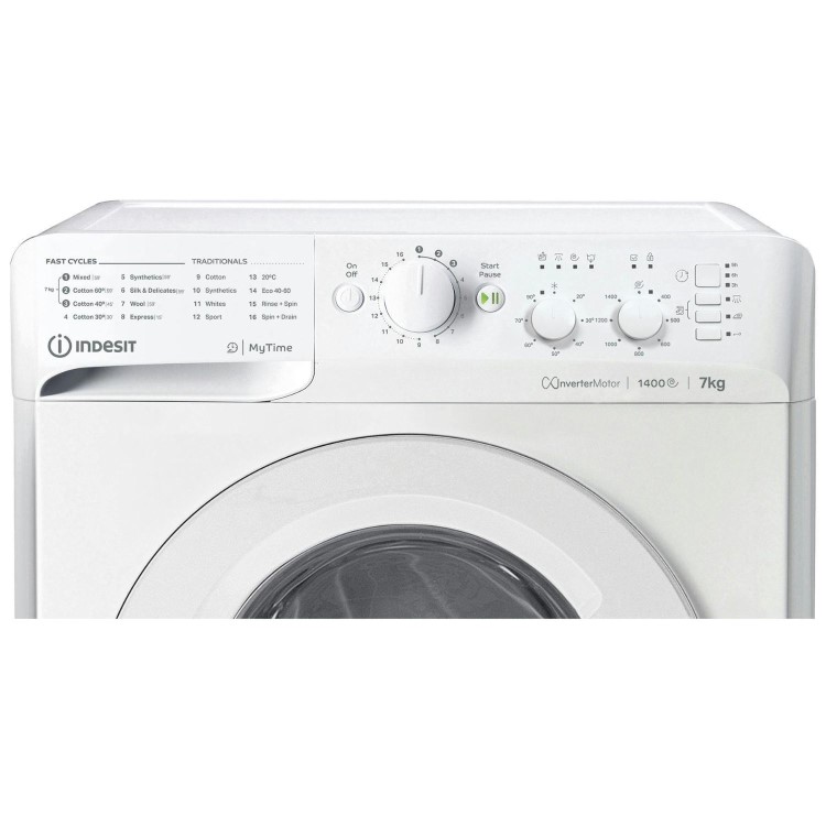 Indesit MyTime 7kg 1400rpm Washing Machine - White