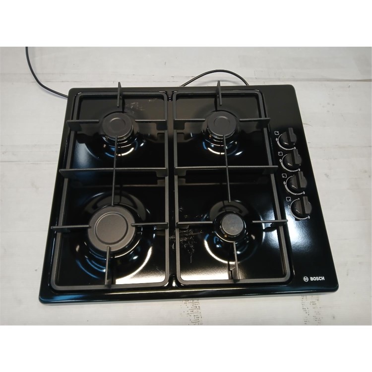 Refurbished Bosch Series 2 PBP6B6B60 58cm 4 Burner Gas Hob Black