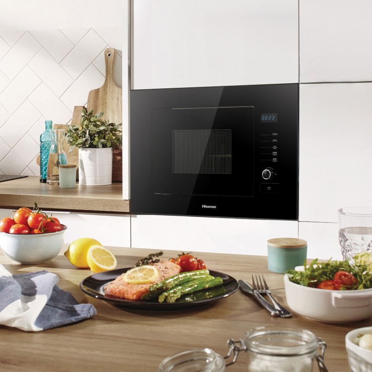 Hisense Built-In Microwave & Grill - Black