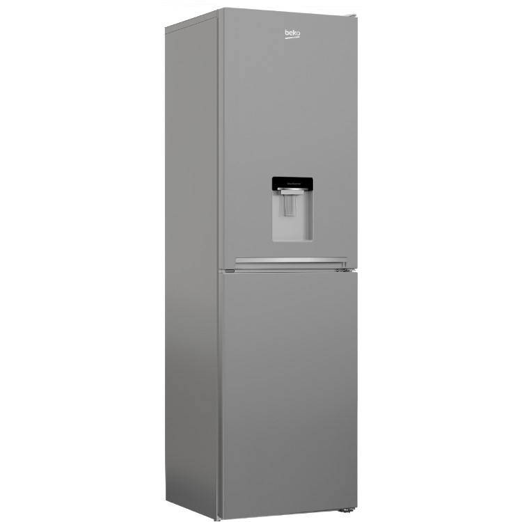 Beko 268 Litre 50/50 Freestanding Fridge Freezer with Water Dispenser - Silver