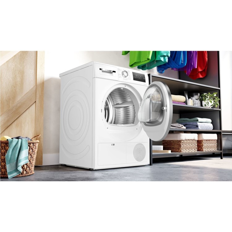 Bosch Series 4 8kg Heat Pump Tumble Dryer - White